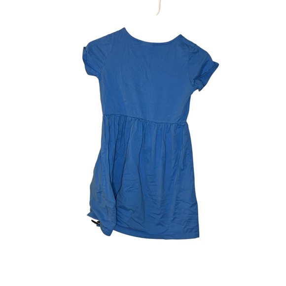 Blue Kids Hanna Andersson Dress with Butterfly Embroidery - Picture 2 of 3